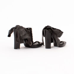 Yves Saint Laurent Leather Tie Detail Heels
