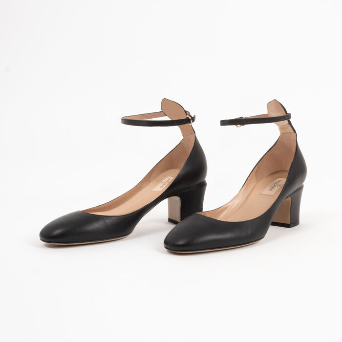 Valentino Mary Jane Pumps with Ankle Strap
