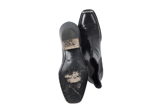 Calvin Klein 205W39NYC Square Toe Leather Boots