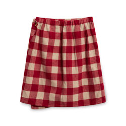 DKNY Red Checkered Blazer and Skirt