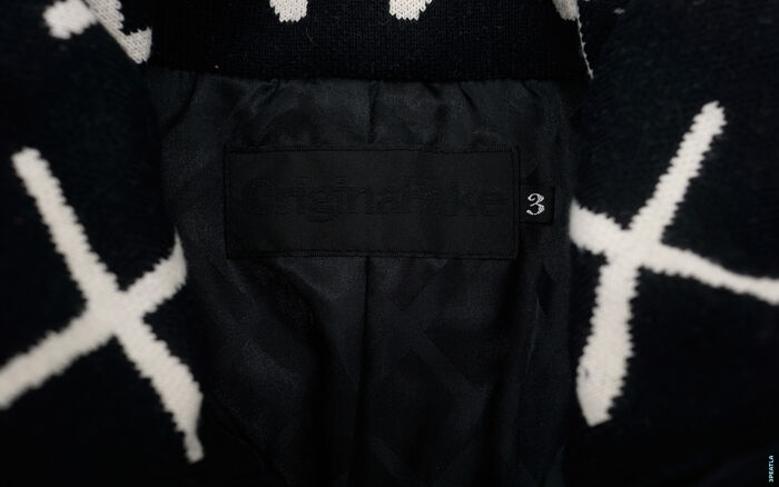 OriginalFake Season 1 X-Eyes Knit Collar Liner Puff Jacket