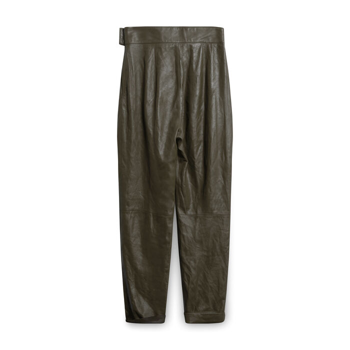Vintage Lillie Rubin Exclusive Leather Pants - Olive Green