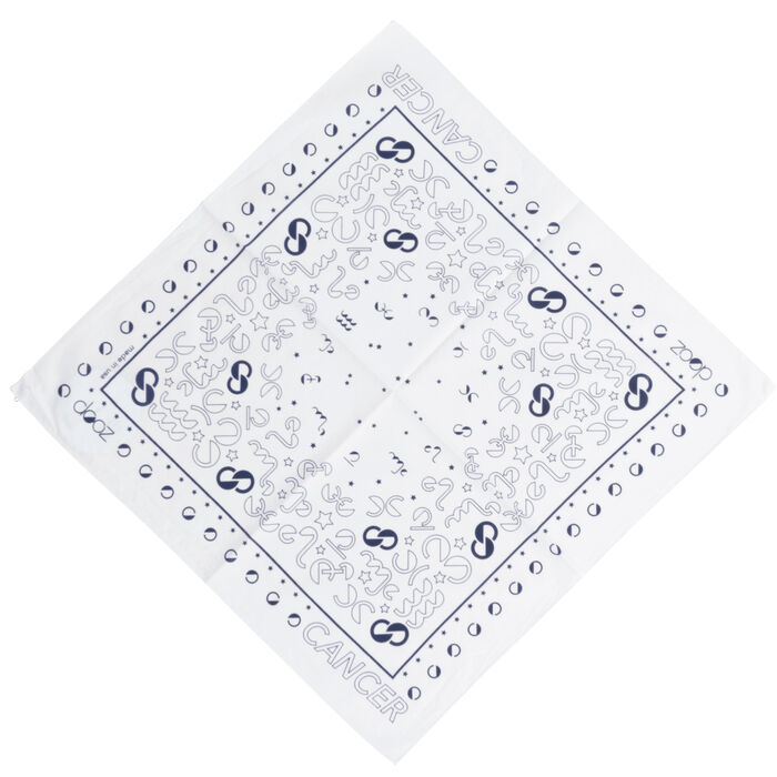 DOOZ Cancer Bandana + Keychain Set in White