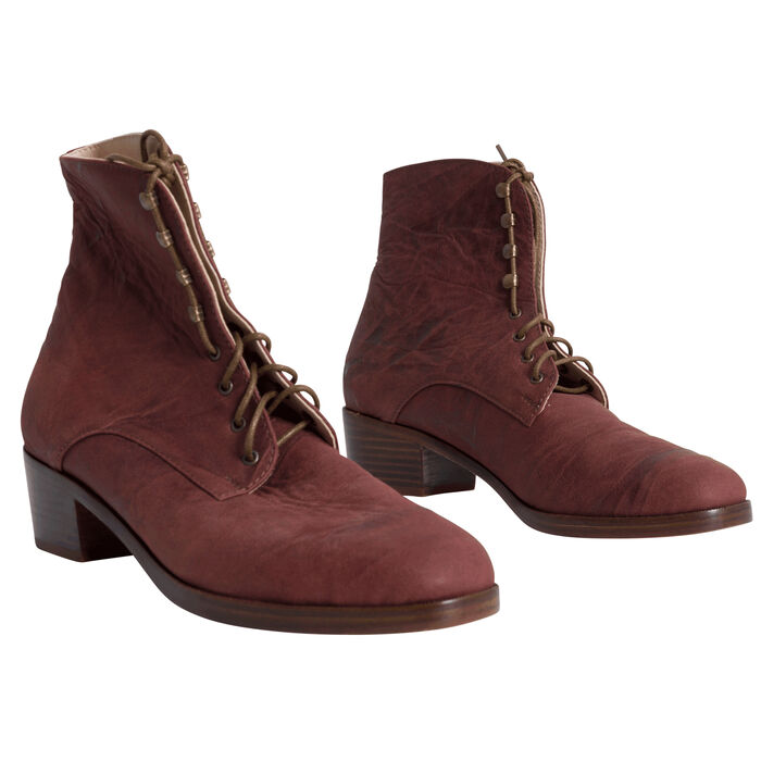 Dawn Boot in Mahogany Leather