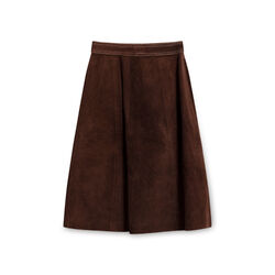 Vintage Suede Leather Top and Skirt