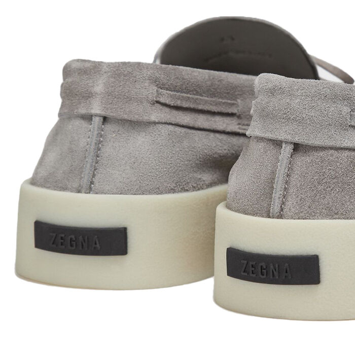 FEAROFGOD x ZEGNA Suede Loafers in Stone