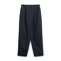 Vintage Giorgio Sant'Angelo Striped Trousers - Navy