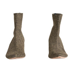 Loeffler Randall Women's Kassidy-Knit Ankle Boot - Black Glitter