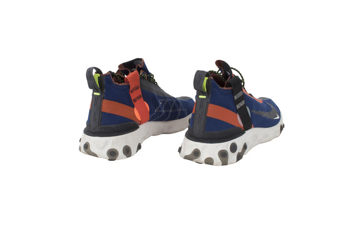 Nike Men's React Runner Mid WR ISPA Blue Void/Team Orange Synthetic