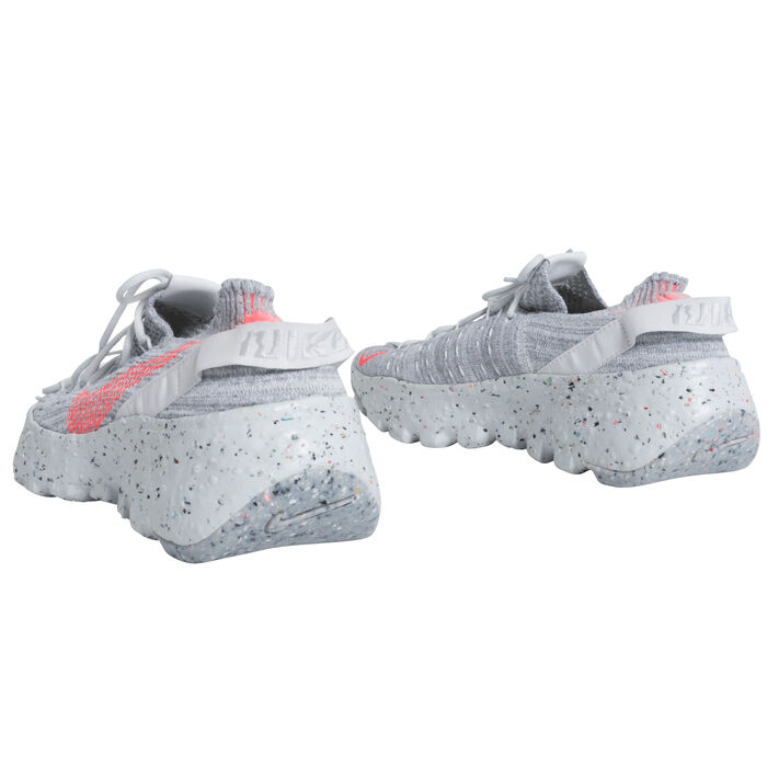 Nike Women's Space Hippie 04 Sneaker in Summer White/Hyper Crimson