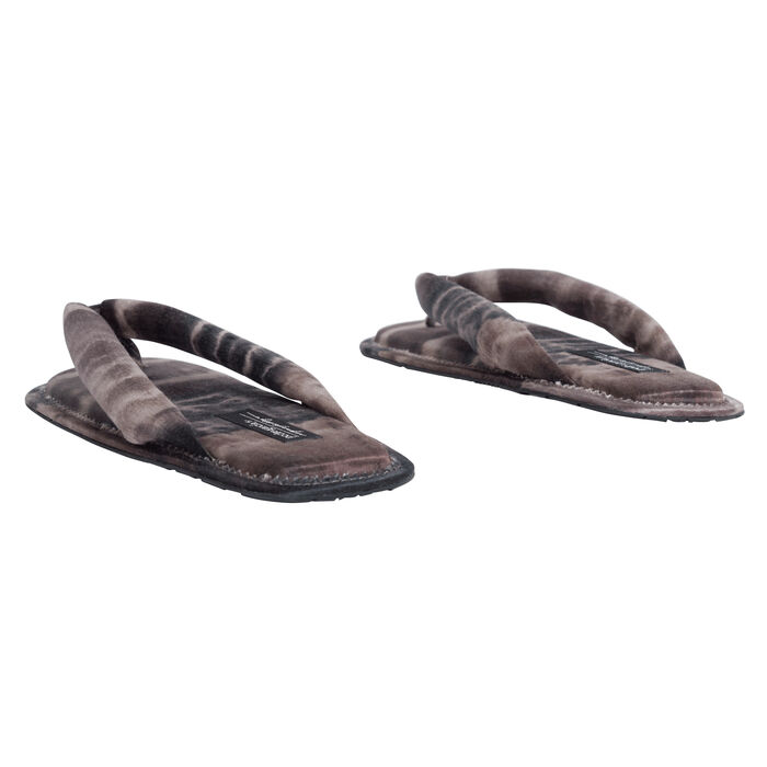 Pedro Garcia x Raquel Allegra Kaname Kimono Tie Dye Sandals - Purple