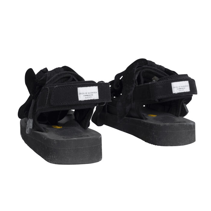 Cecile Bahnsen Velvet Sandals