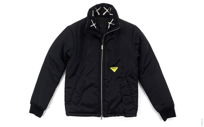 OriginalFake Season 1 X-Eyes Knit Collar Liner Puff Jacket