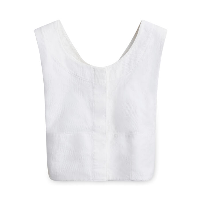 Alaia White Cotton Top