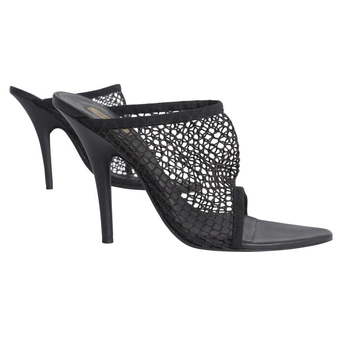 Yeezy Season 6 Graphite Mesh Heels