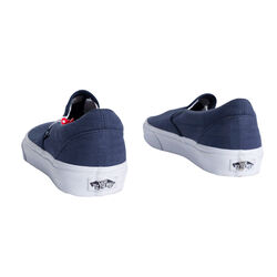 Vans Classic Slip-On Tonal Plaid Dress Blue/ True White