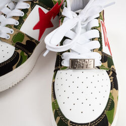 Bape Camo Bapesta Low with Patent Star