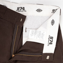 Dickies Cutoff 874 Work Pants in Dark Brown