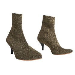 Loeffler Randall Women's Kassidy-Knit Ankle Boot - Black Glitter