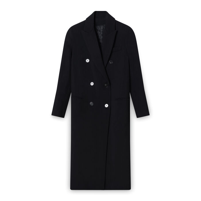 Harmony Men's Ribbed Trench - Black