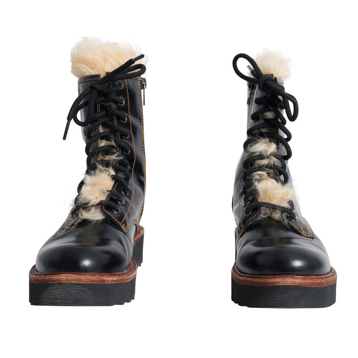 coach shearling boot