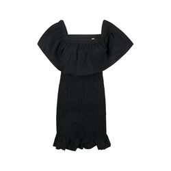 Solid & Striped Smocked Ruffle Dress