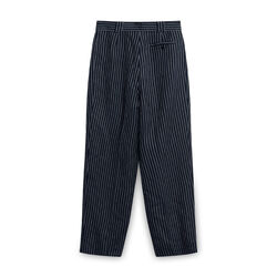 Vintage Giorgio Sant'Angelo Striped Trousers - Navy
