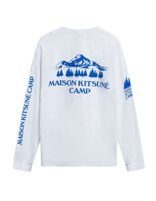 US MK Camp Long-Sleeved Tee-Shirt - White/Blue