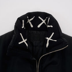 OriginalFake Season 1 X-Eyes Knit Collar Liner Puff Jacket
