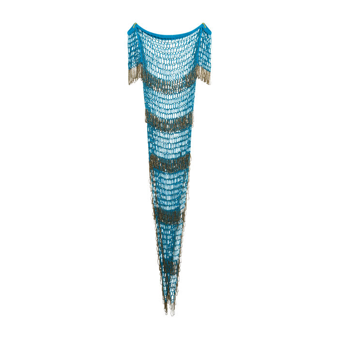 Vintage Beaded Mesh Dress