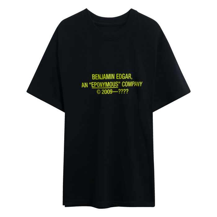 Benjamin.Edgar 'Eponymous' T-Shirt in Black/Yellow