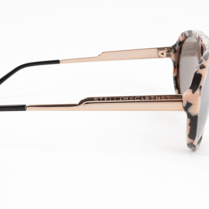 Stella McCartney Aviator Style Acetate Mirrored Sunglasses