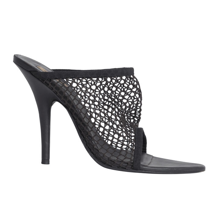 Yeezy Season 6 Graphite Mesh Heels