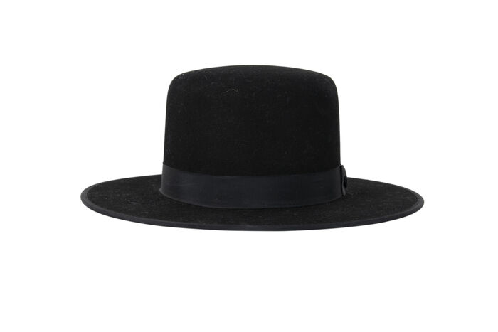 Stetson Amish Buffalo Fur Felt Open Crown Fedora Hat
