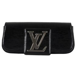 Louis Vuitton Black Epi and Patent Leather Clutch