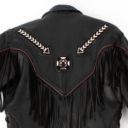 Vintage Force Fringe & Leather Jacket