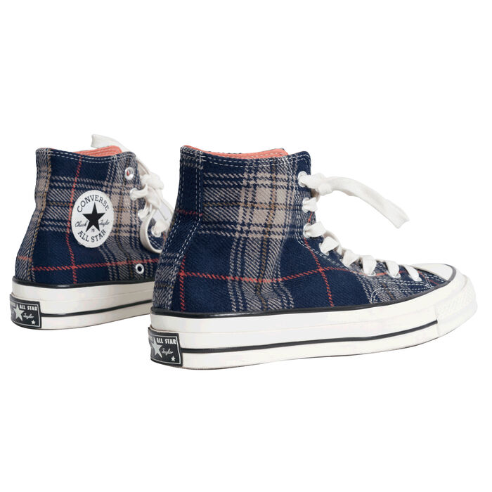 Converse Chuck Taylor All-Star 70s Hi Plaid - Navy