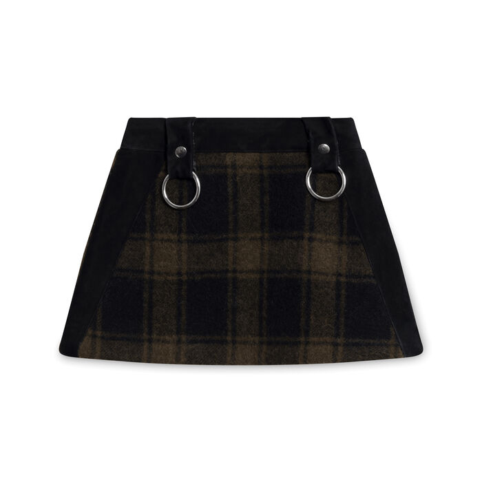 ALYX Plaid Mini Skirt In Black
