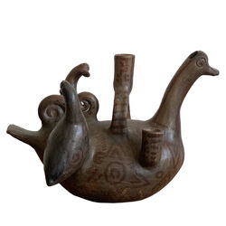 Moche Culture Ceramic Bird Vessel