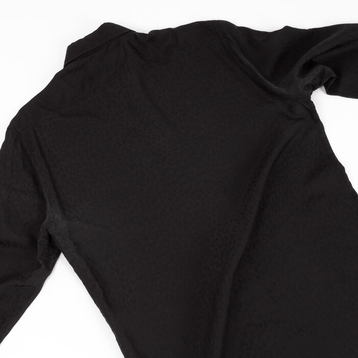 Saint Laurent Tonal Leopard Button Down Shirt