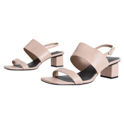 Via Spiga Nude Block Heels