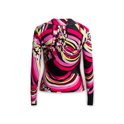 Emilio Pucci Printed V-Neck Blouse