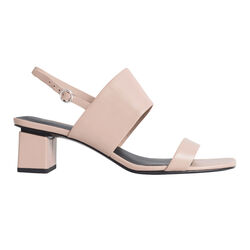 Via Spiga Nude Block Heels