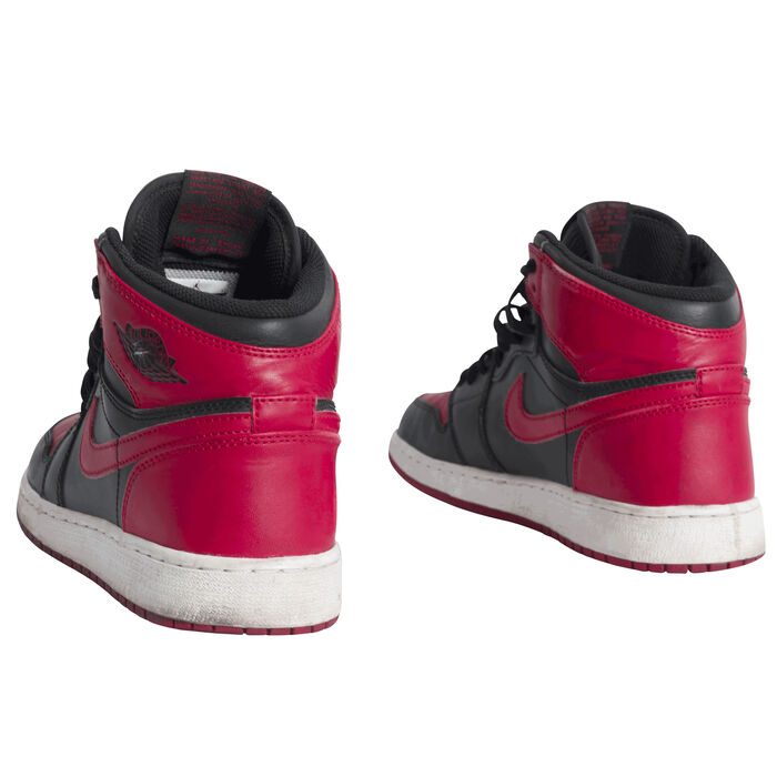 Nike Air Jordan 1 Mid Basketball Shoes - Red/Black