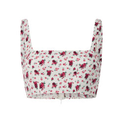 Reformation Floral Crop Top