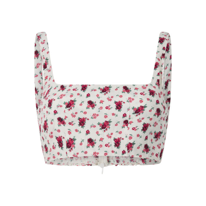 Reformation Floral Crop Top
