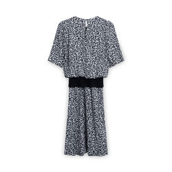 Vintage 80s Karin Stevens Dress - White/Black