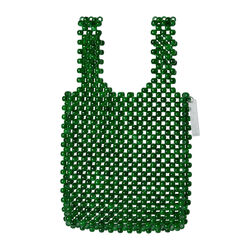 Mini Shopper Tote in Faux Jade