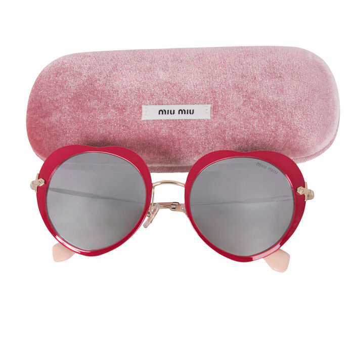 Miu Miu Heart Sunglasses