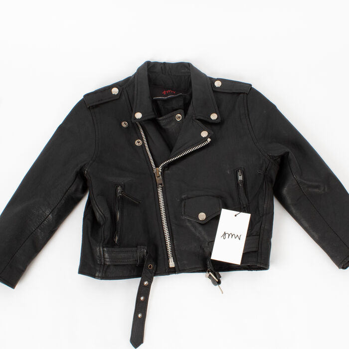 Sami Miro Vintage x André Saraiva Exclusive Cropped Leather Jacket - Custom One of One